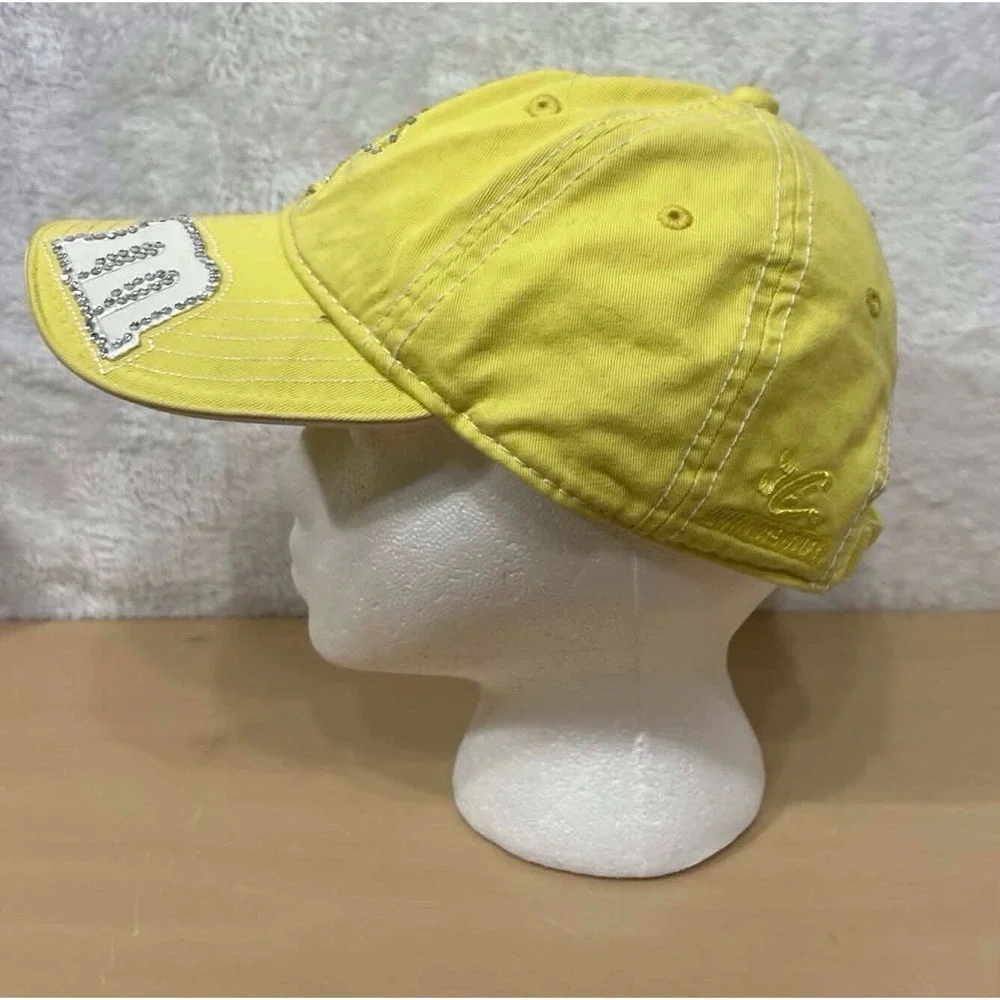 2007‎ M&M's Yellow Rhinestone Adjustable Baseball Cap Chase Authentics